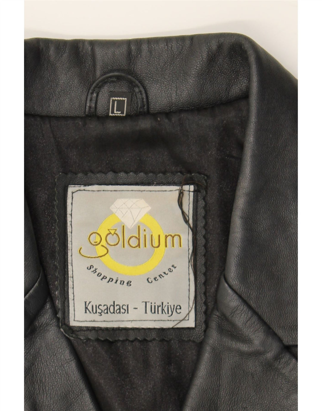 VINTAGE Womens Leather Coat UK 14 Large Black Leather Vintage Vintage and Second-Hand Vintage from Messina Hembry 