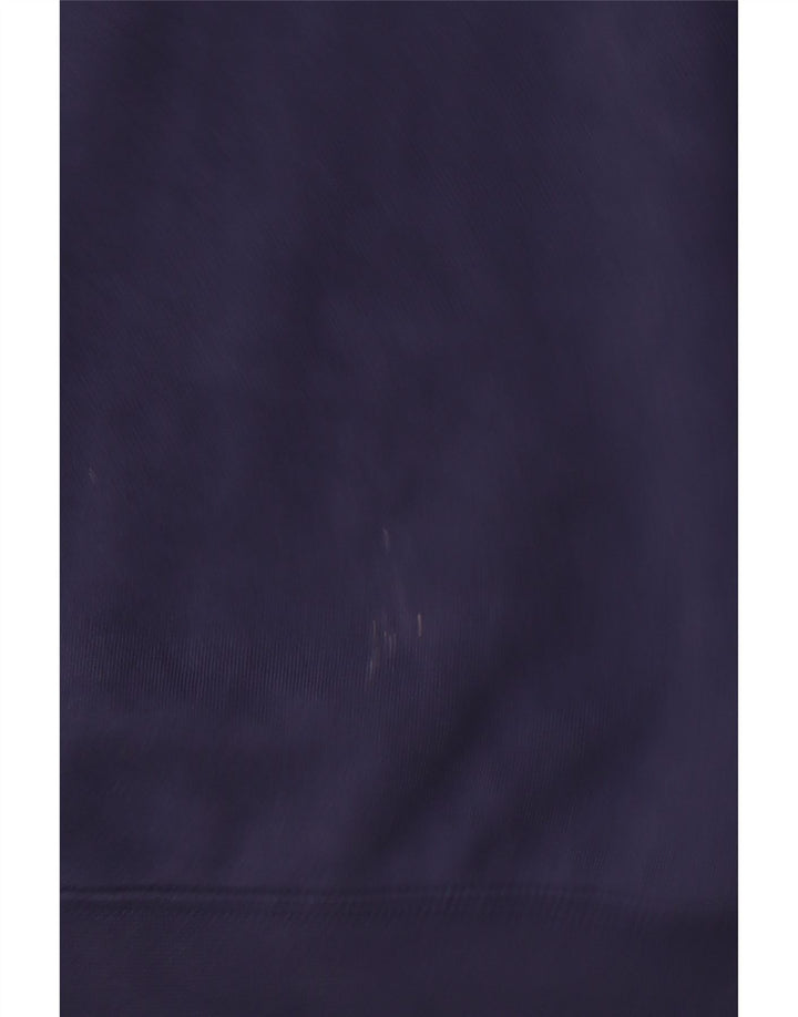 Nike Mens Graphic Hoodie Jumper Large Navy Blue Cotton