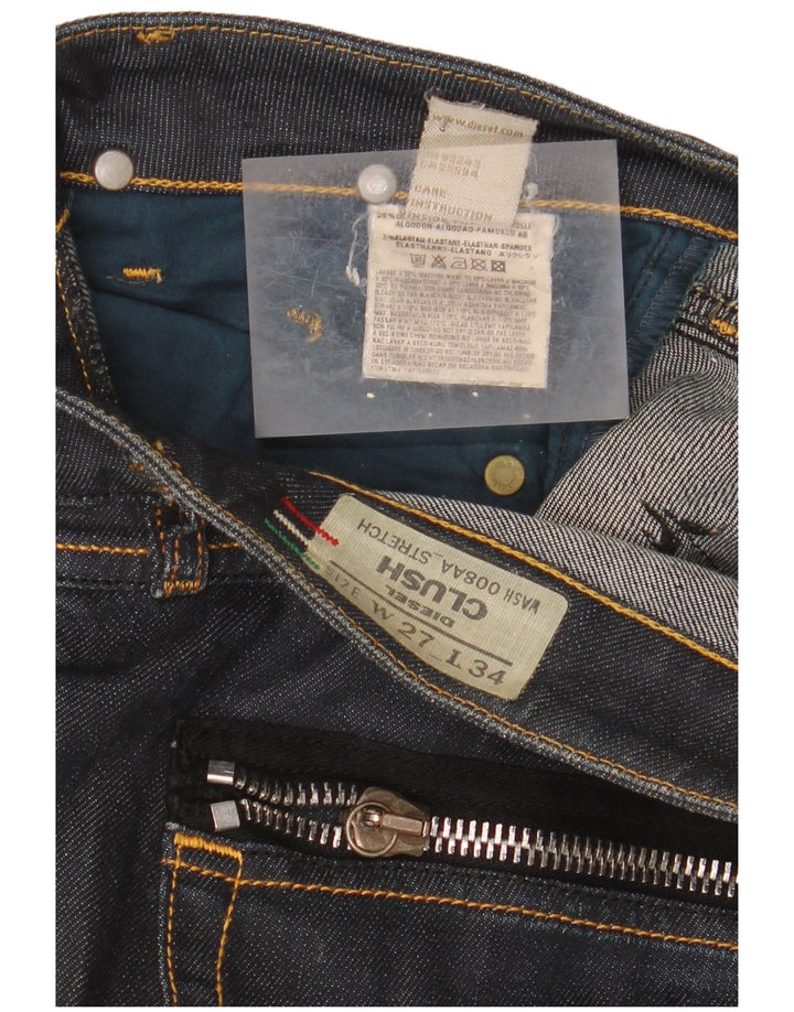 Diesel Womens Clush Slim Jeans W27 L28 Navy Blue Cotton