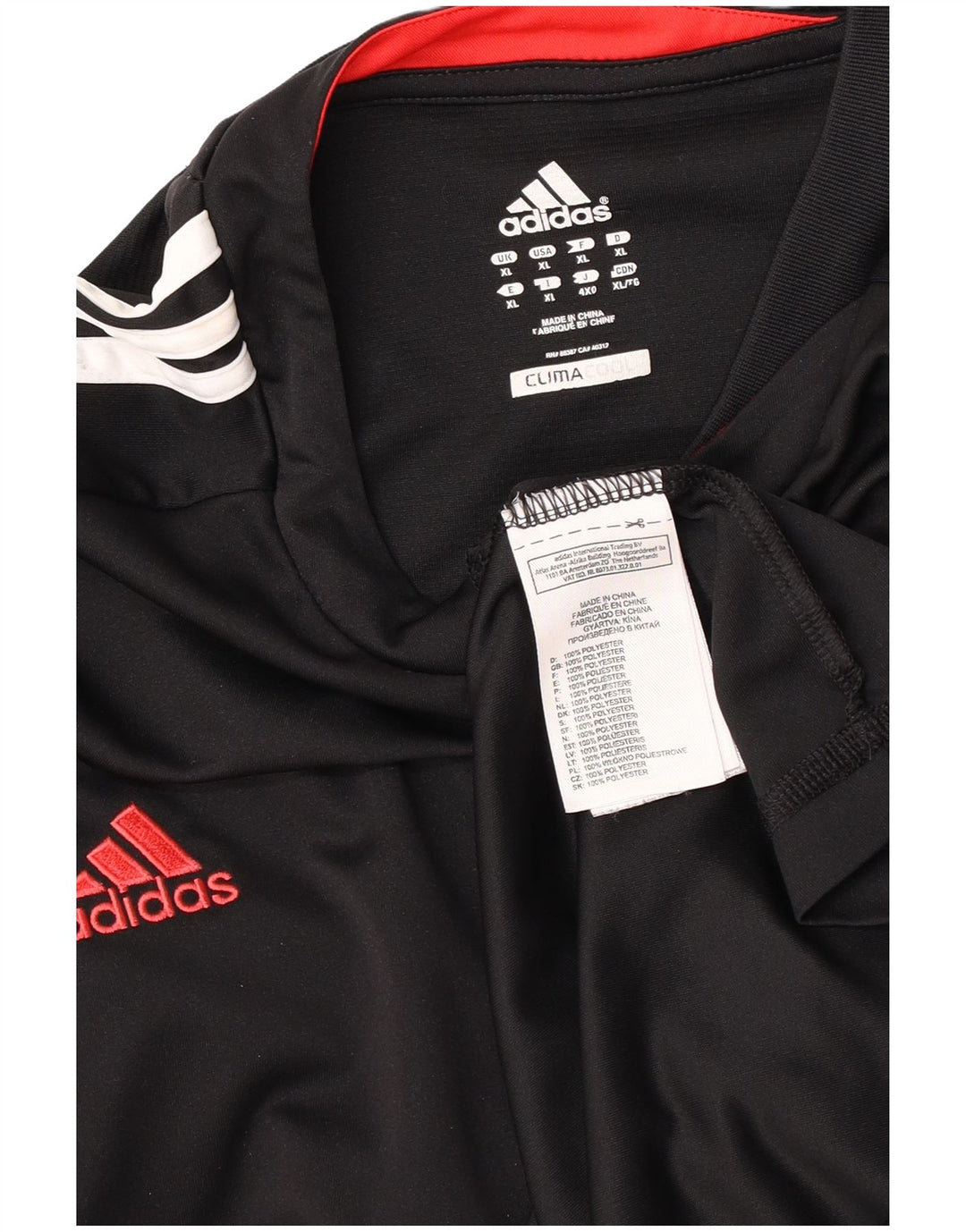 Adidas Mens Climacool T-Shirt Top XL Black Polyester