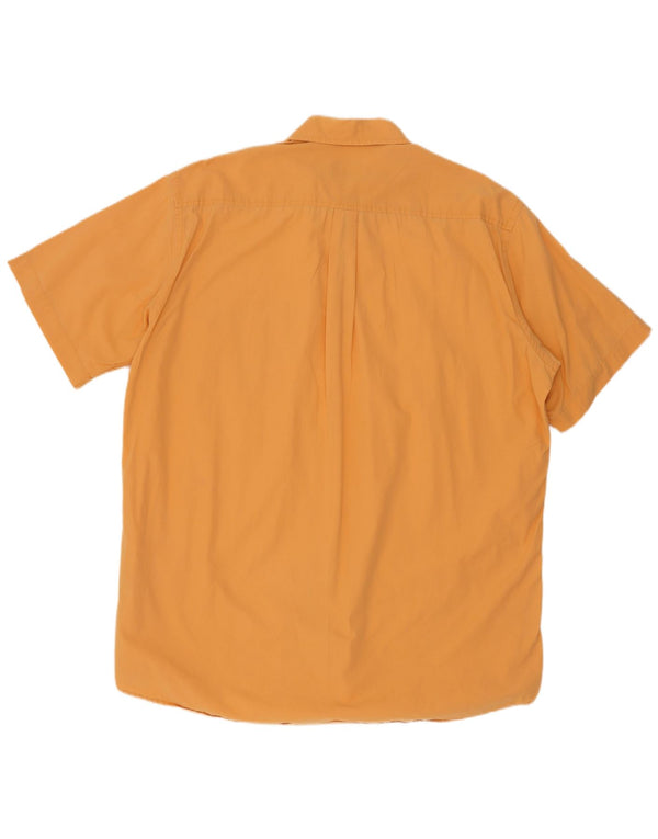 Kappa Mens Short Sleeve Shirt 3XL Orange Cotton