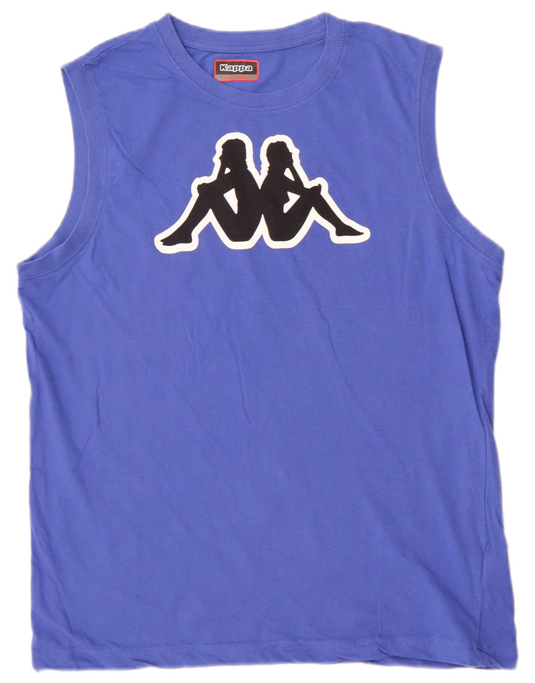 Kappa Womens Graphic Vest Top UK 16 Large Blue Cotton