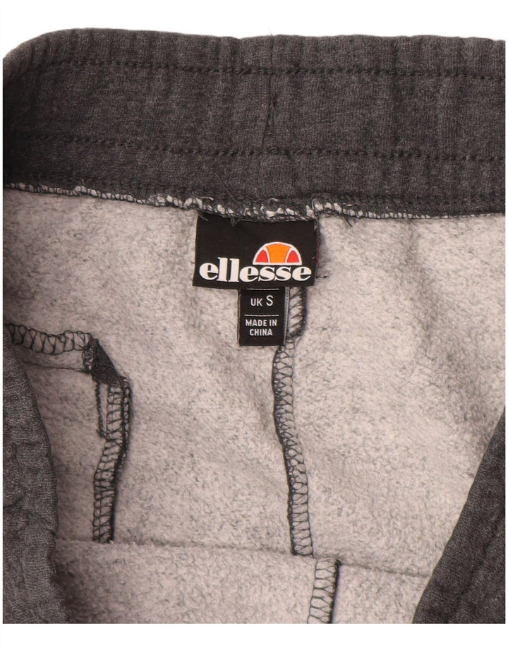 ELLESSE Mens Graphic Sport Shorts Small  Grey Cotton