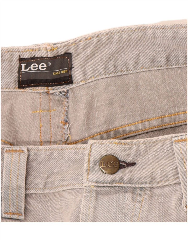 Lee Mens Powell Denim Shorts W32 Medium Grey Cotton