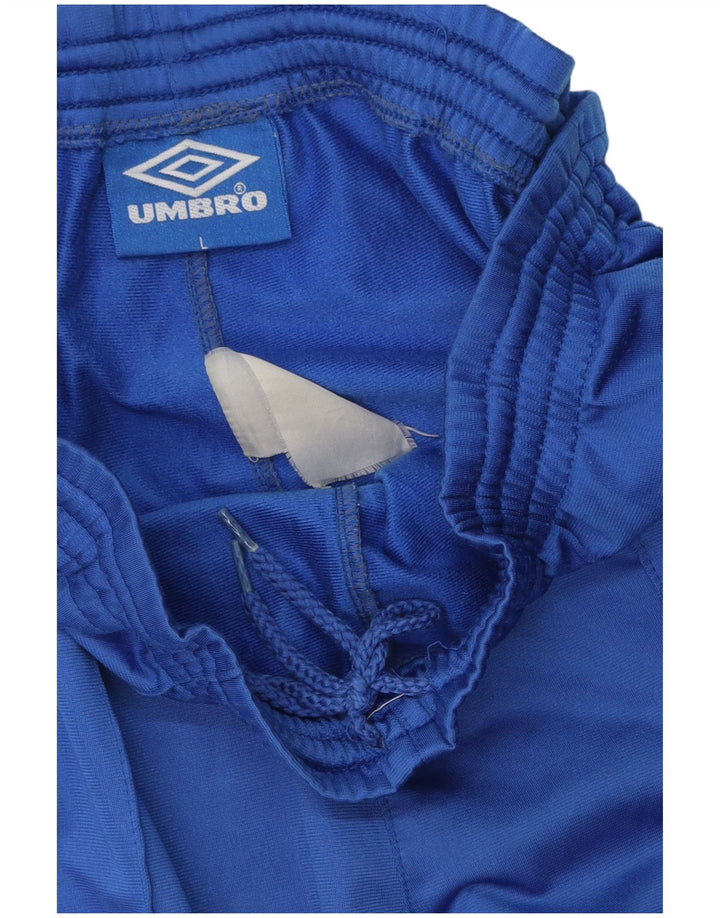 Umbro Mens Graphic Tracksuit Trousers Large Blue