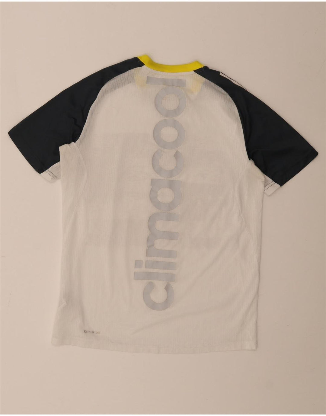 Adidas Mens Climacool Graphic T-Shirt Top Medium White Colourblock