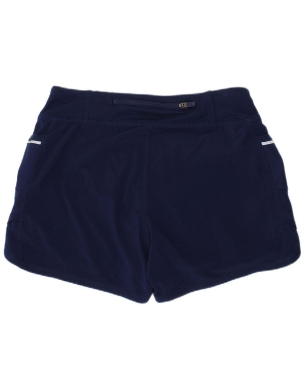 ATHLETA Girls Sport Shorts 11-12 Years Large Navy Blue Polyester