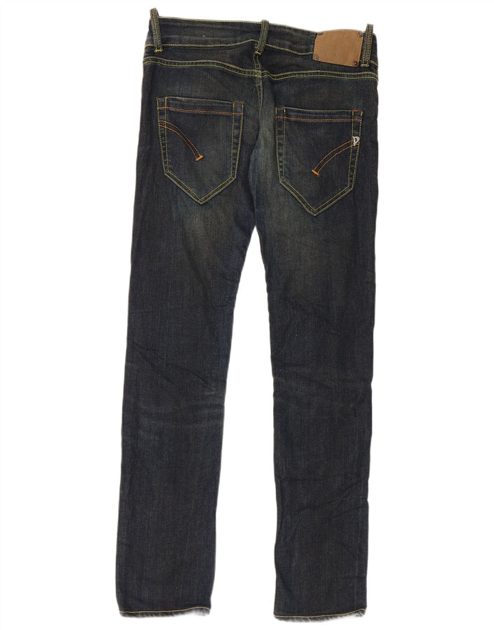 Dondup Womens Slim Jeans W30 L30 Navy Blue Cotton