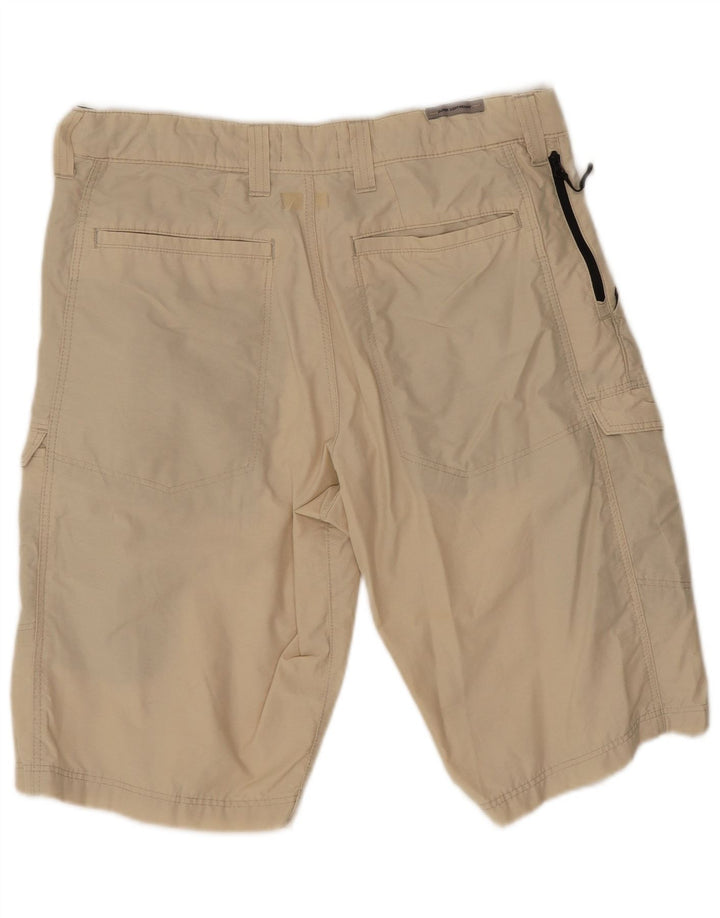 Marks & Spencer Mens Cargo Shorts W32 Medium Beige Cotton