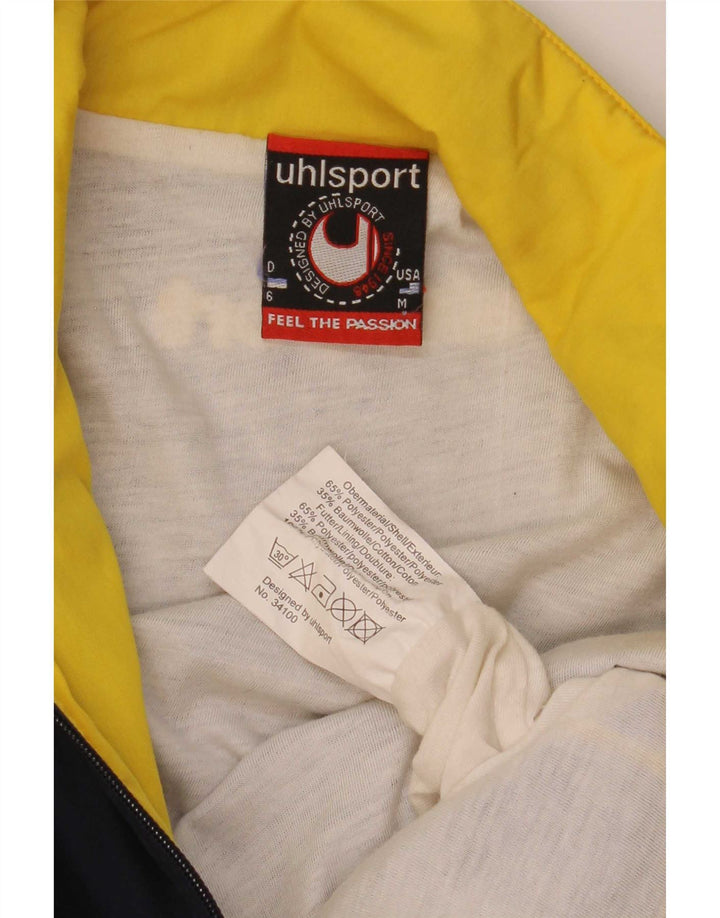 Uhlsport Mens Graphic Tracksuit Top Jacket Medium Navy Blue Colourblock