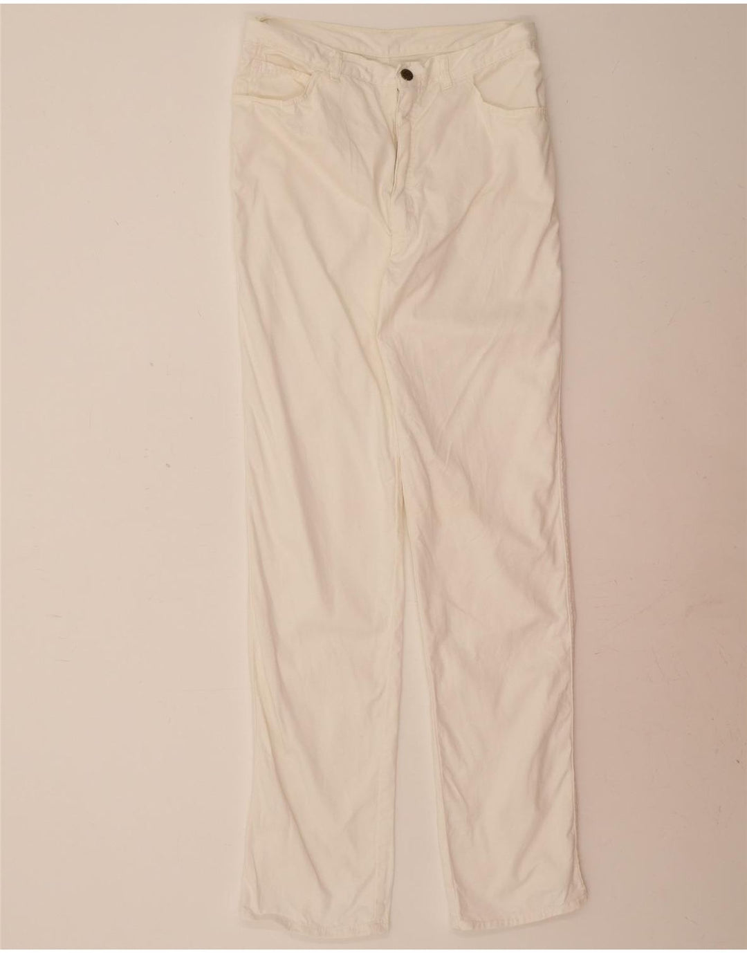 POP 84 Womens Straight Casual Trousers W32 L34 White Vintage POP 84 and Second-Hand POP 84 from Messina Hembry 