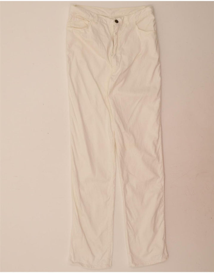 POP 84 Womens Straight Casual Trousers W32 L34 White Vintage POP 84 and Second-Hand POP 84 from Messina Hembry 