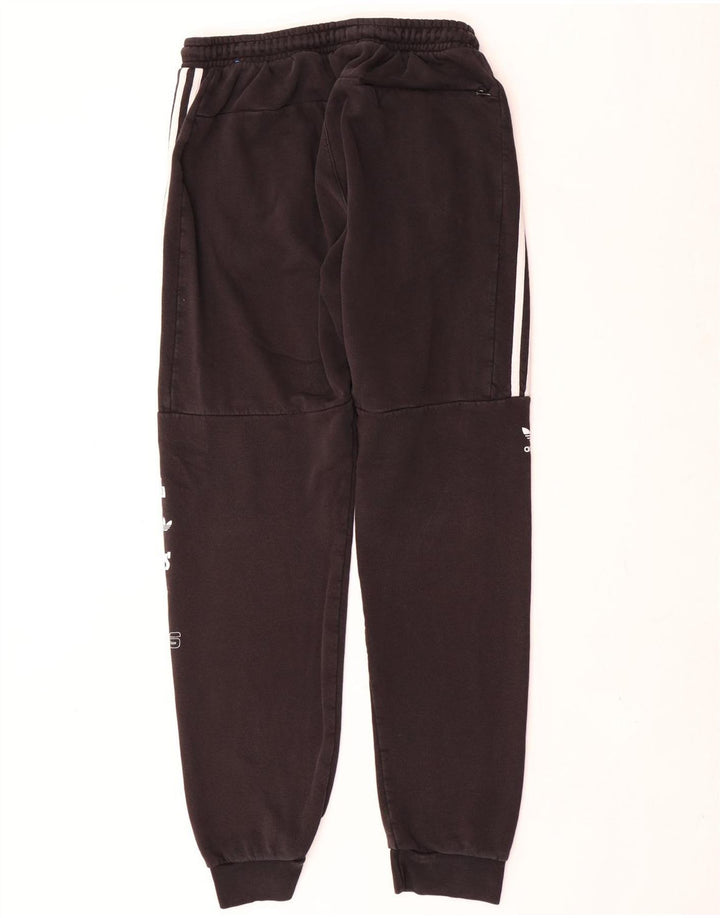 Adidas Mens Graphic Tracksuit Trousers Joggers Medium  Black Polyester