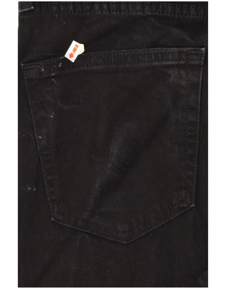 LEVI'S Mens 512 Slim Tapered Jeans W34 L32 Black Cotton
