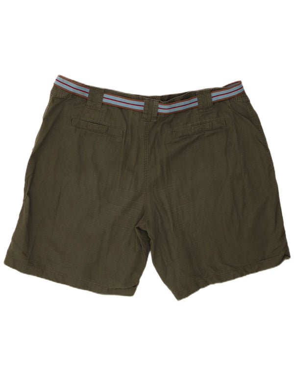 L.L.Bean Mens Cargo Shorts W44 2XL Green Cotton