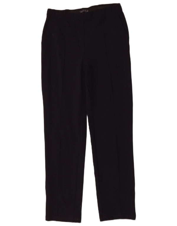 MARKS & SPENCER Womens Chino Trousers UK 12 Medium W30 L31 Navy Blue