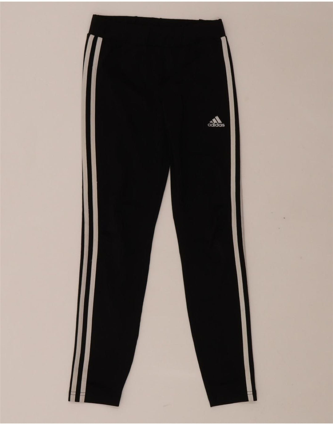 ADIDAS Girls Aeroready Leggings 11-12 Years Black Polyester