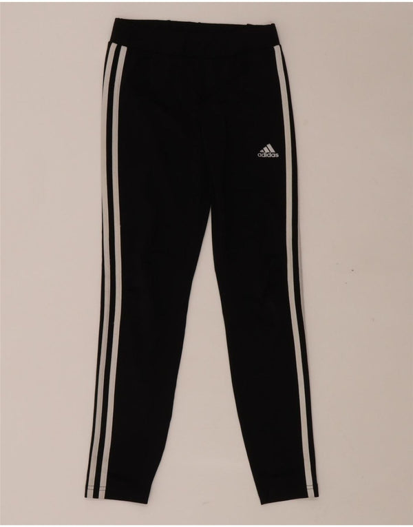 ADIDAS Girls Aeroready Leggings 11-12 Years Black Polyester