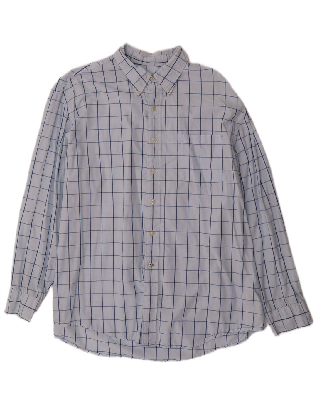 IZOD Mens Shirt XL Blue Check