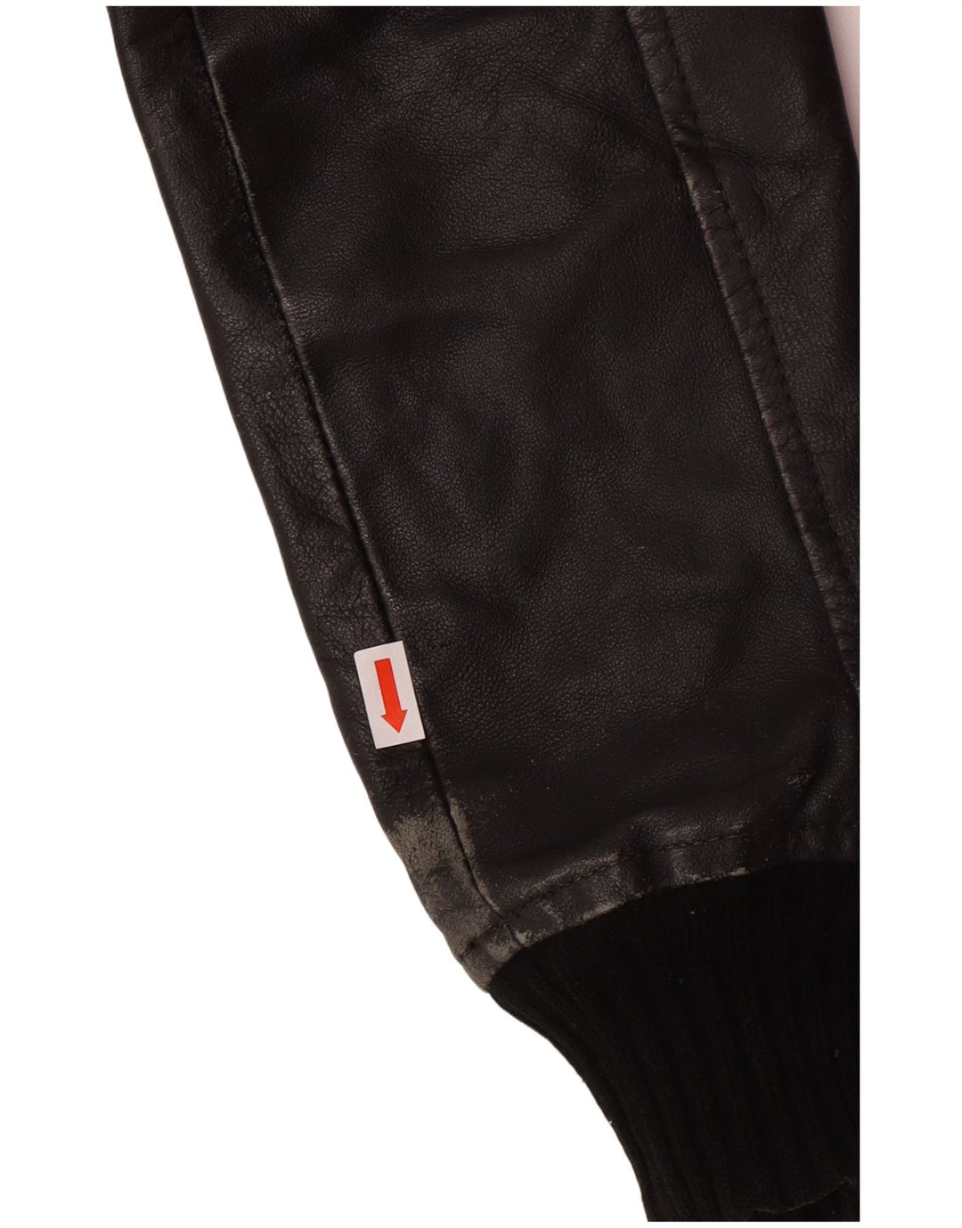 XDYE Womens Leather Jacket UK 10 Small Black Leather Biker