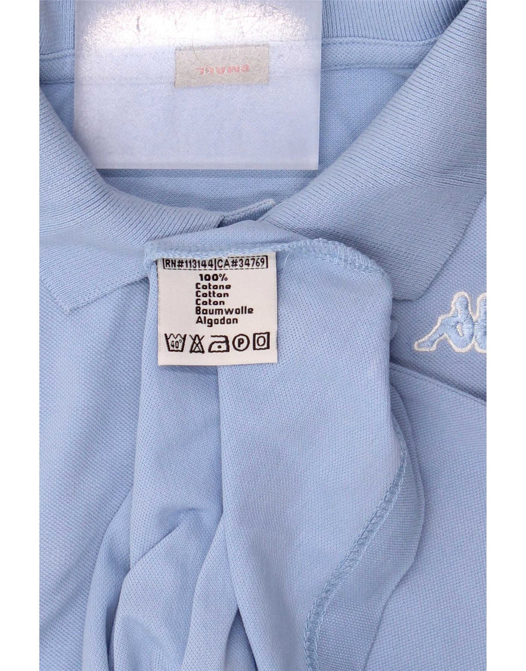 Kappa Mens Polo Shirt Small Blue Cotton
