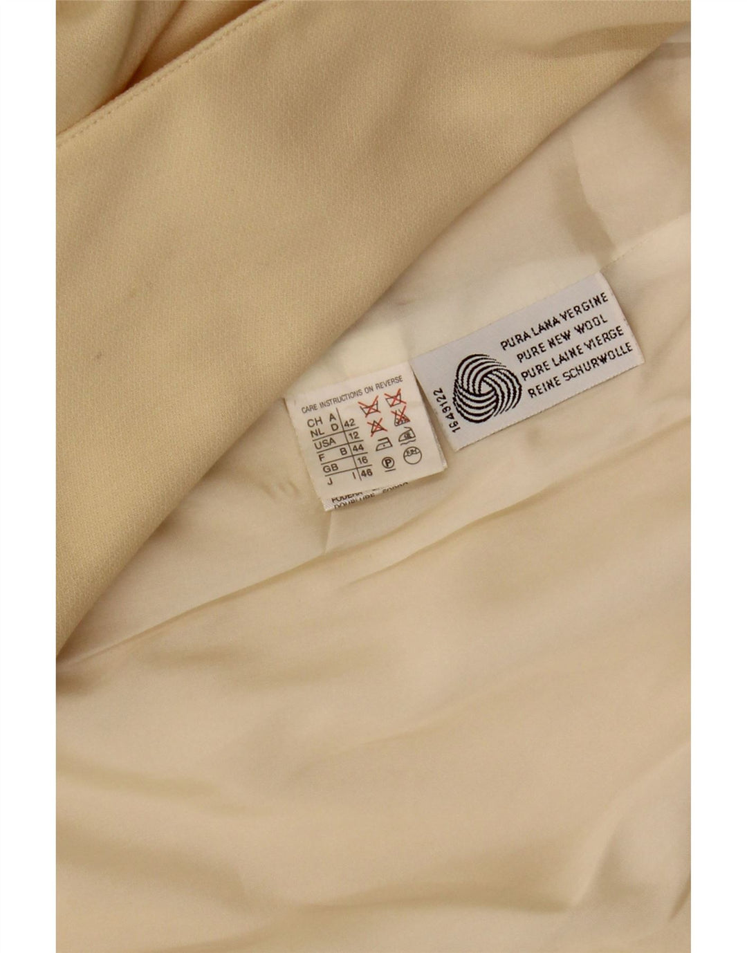 MARELLA Womens Double Breasted Blazer Jacket UK 16 Large  Yellow Wool