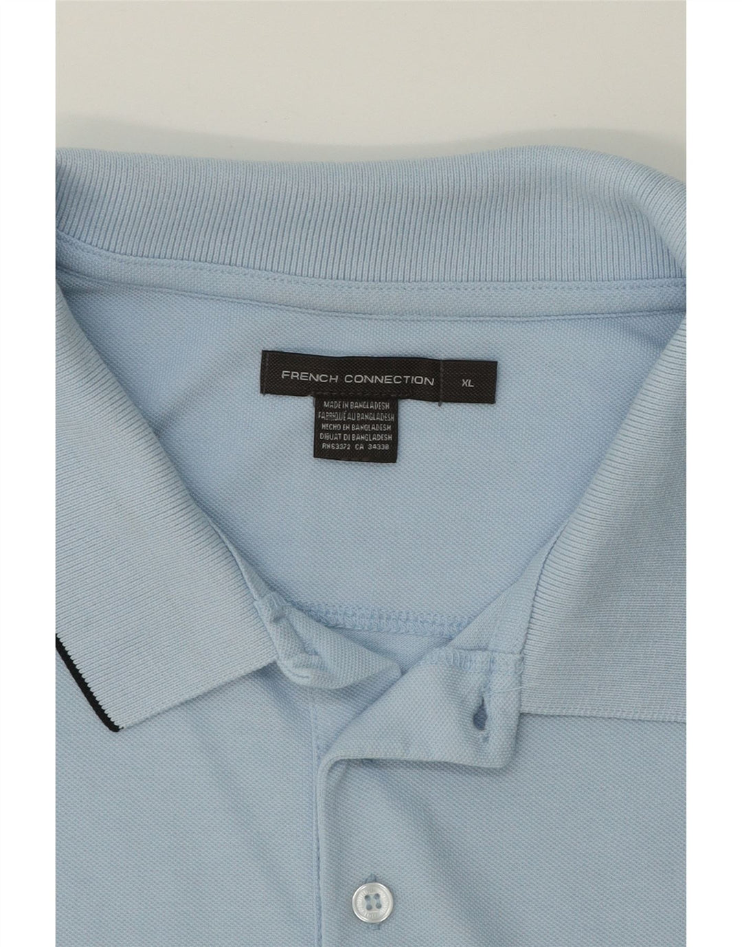 FRENCH CONNECTION Mens Polo Shirt XL Blue Cotton Vintage French Connection and Second-Hand French Connection from Messina Hembry 