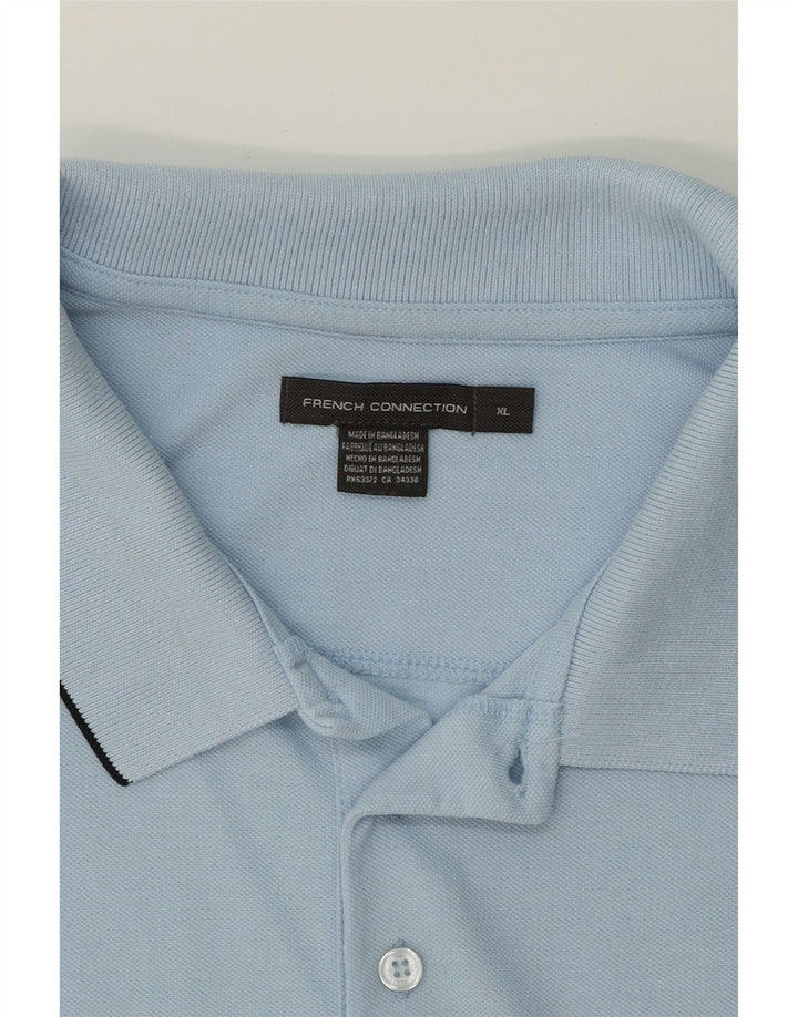 FRENCH CONNECTION Mens Polo Shirt XL Blue Cotton Vintage French Connection and Second-Hand French Connection from Messina Hembry 