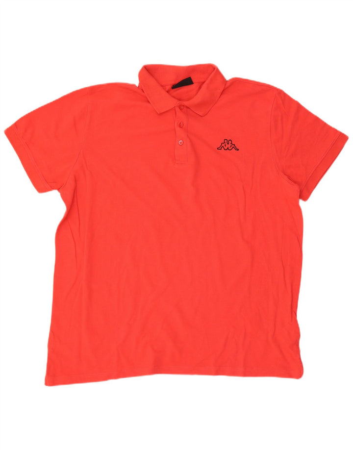 Kappa Mens Polo Shirt 2XL Red Cotton