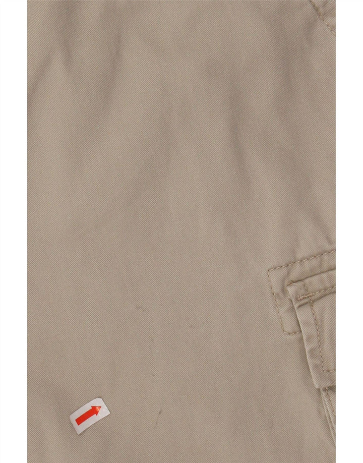 OVS Mens Regular Cargo Shorts IT 50 Large W34 Beige Cotton
