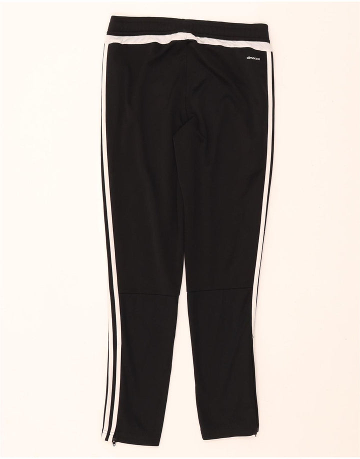 ADIDAS Boys Climacool Tracksuit Trousers 11-12 Years Black Polyester