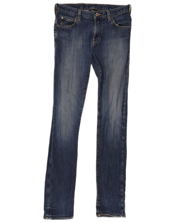 Armani Womens Skinny Jeans W28 L33 Blue Cotton