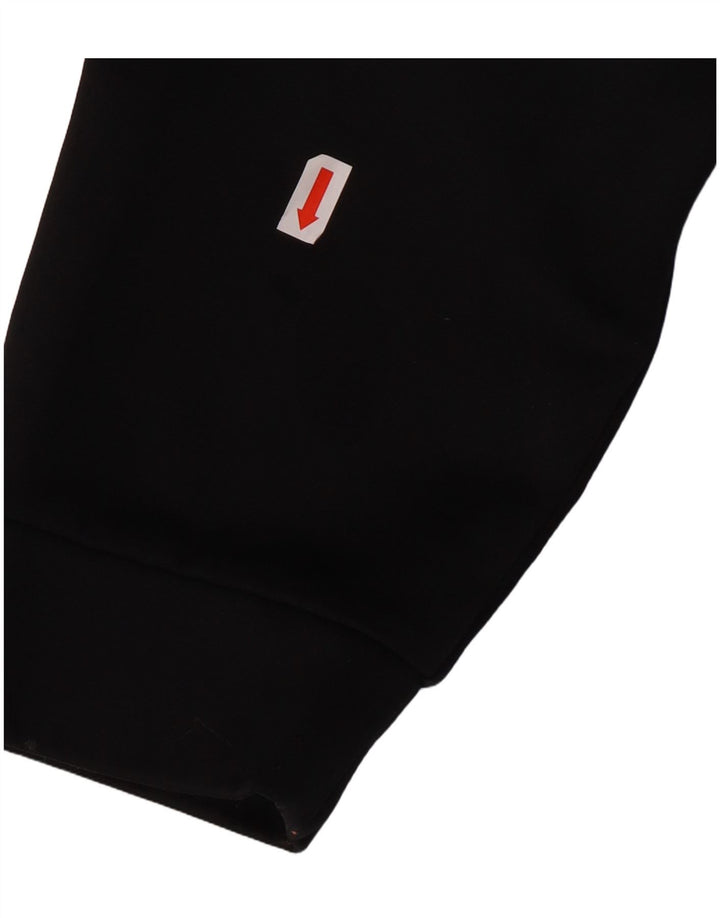 NIKE Mens Dri Fit Zip Hoodie Sweater Medium Black Polyester