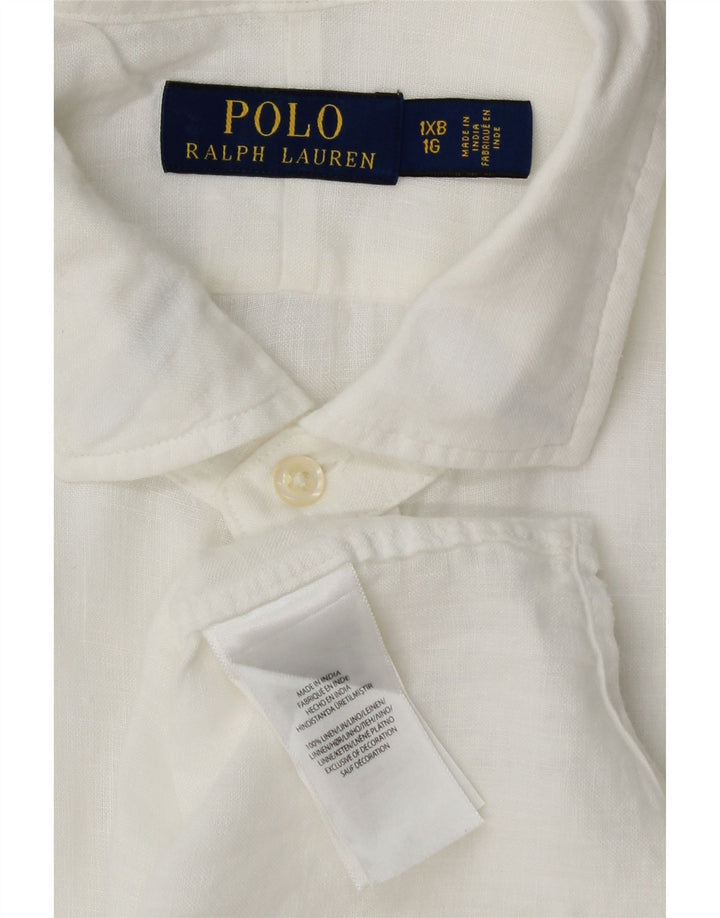 Polo Ralph Lauren Mens Big Shirt XL White Linen