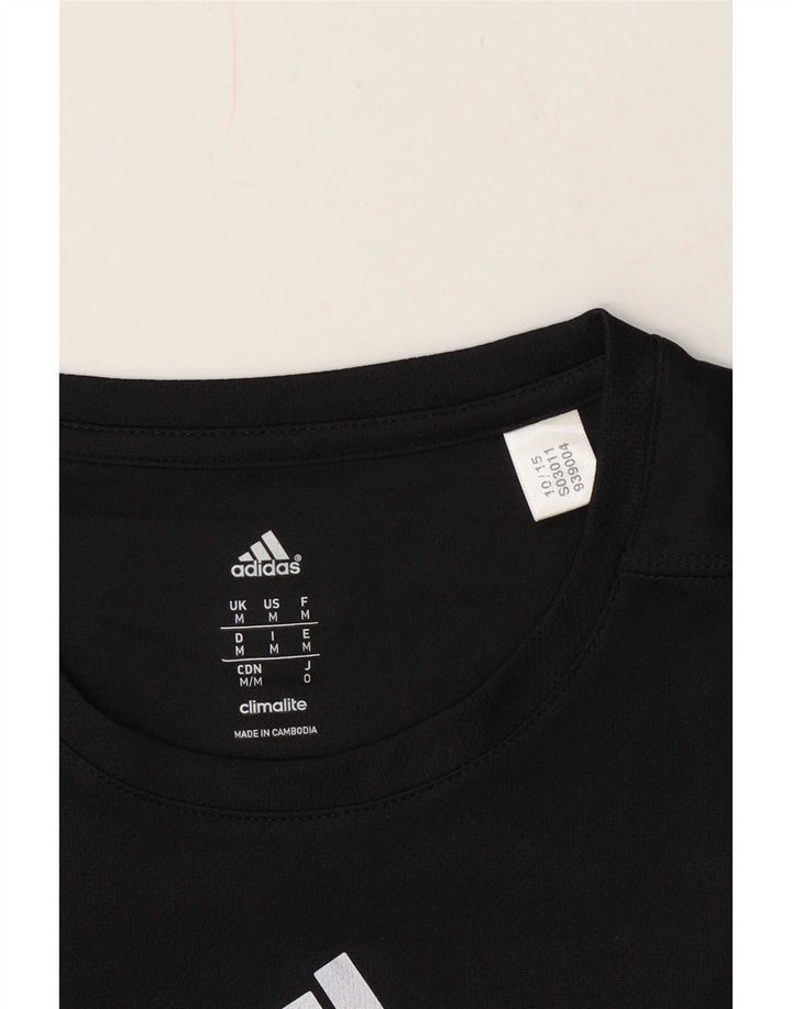 Adidas Mens Climalite T-Shirt Top Medium Black
