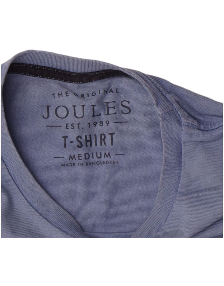 Joules Mens Graphic T-Shirt Top Medium Blue Cotton