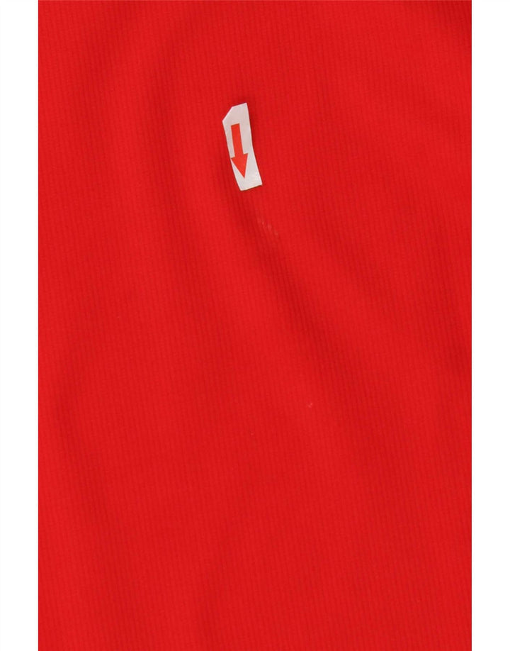 Hummel Mens Graphic Polo Shirt 2XL Red Colourblock Polyester