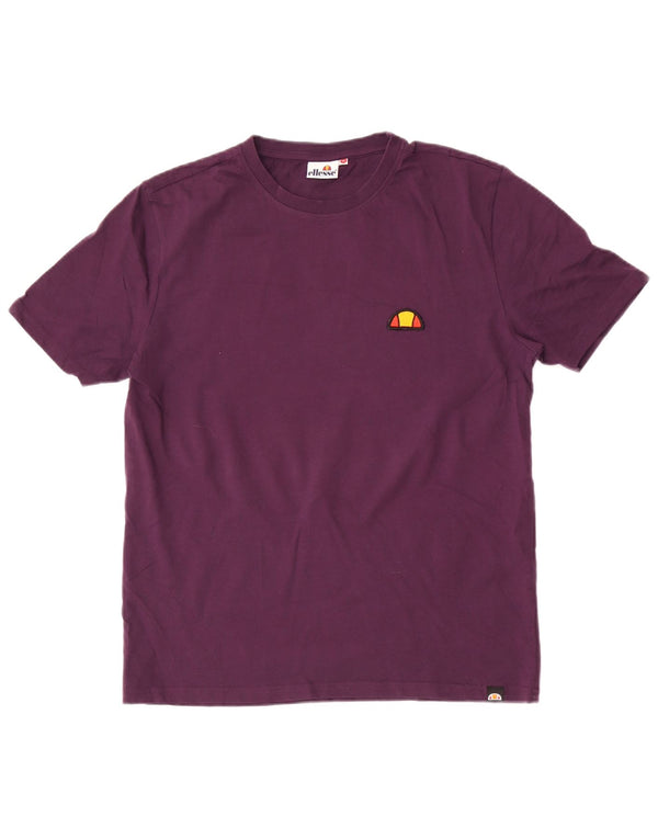 Ellesse Mens T-Shirt Top Medium Purple Cotton