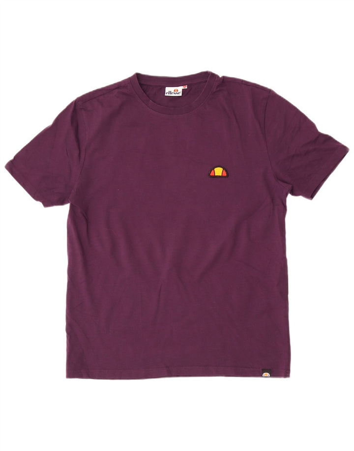 Ellesse Mens T-Shirt Top Medium Purple Cotton