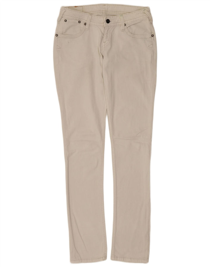 Levi's Womens Slim Jeans W29 L34 White Cotton