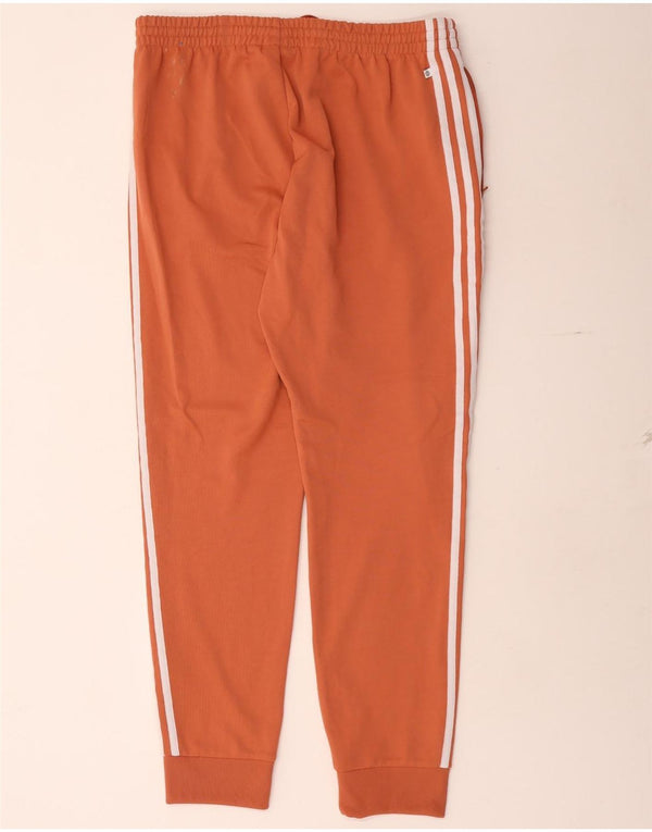Adidas Mens Tracksuit Trousers Joggers XL  Orange Polyester