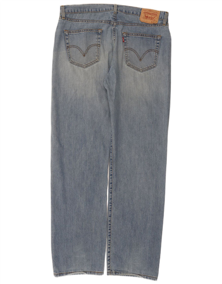 Levi's Mens Straight Jeans W38 L34 Blue Cotton