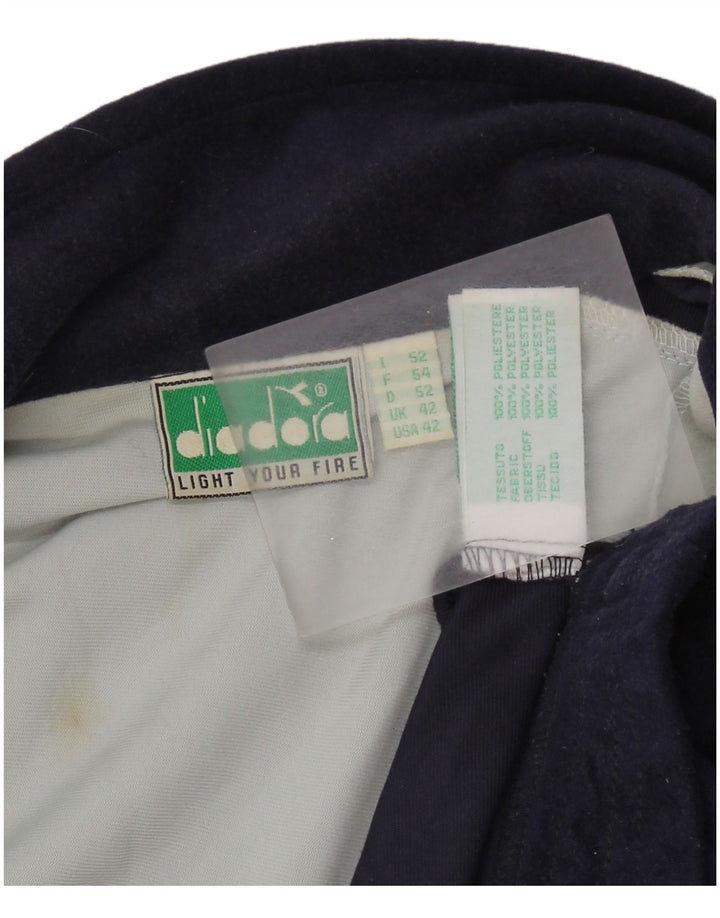 DIADORA Mens Tracksuit Top Jacket UK 42 Large Multicoloured Colourblock