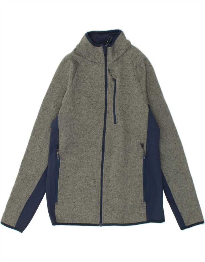 MOUNTAIN WAREHOUSE Mens Tracksuit Top Jacket Medium Grey Colourblock Vintage Mountain Warehouse and Second-Hand Mountain Warehouse from Messina Hembry 
