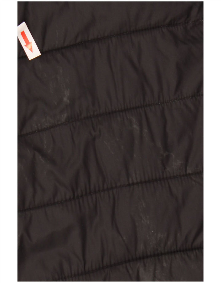 Kappa Mens Hooded Padded Jacket UK 44 2XL Black Polyamide