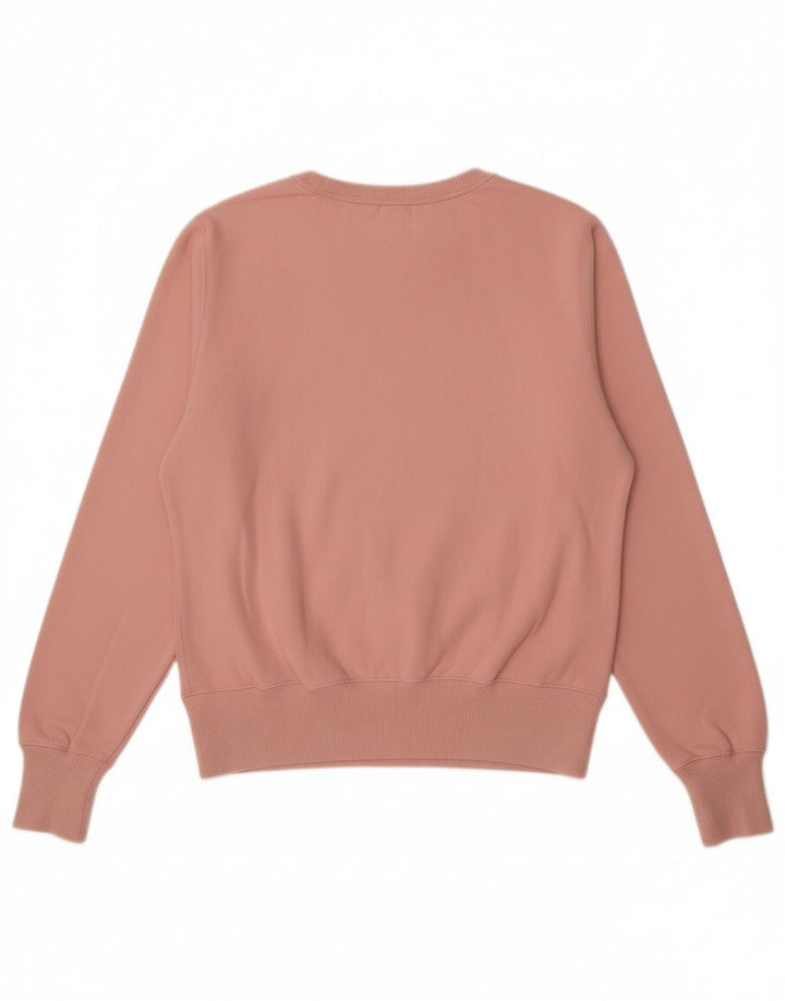 NIKE Womens Sweatshirt Jumper UK 10/12 Medium Pink Cotton
