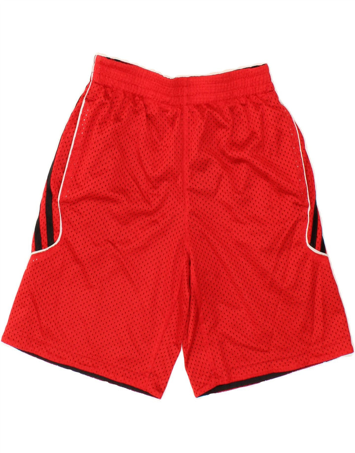 ADIDAS Boys Sport Shorts 7-8 Years Small Red Polyester Vintage Adidas and Second-Hand Adidas from Messina Hembry 