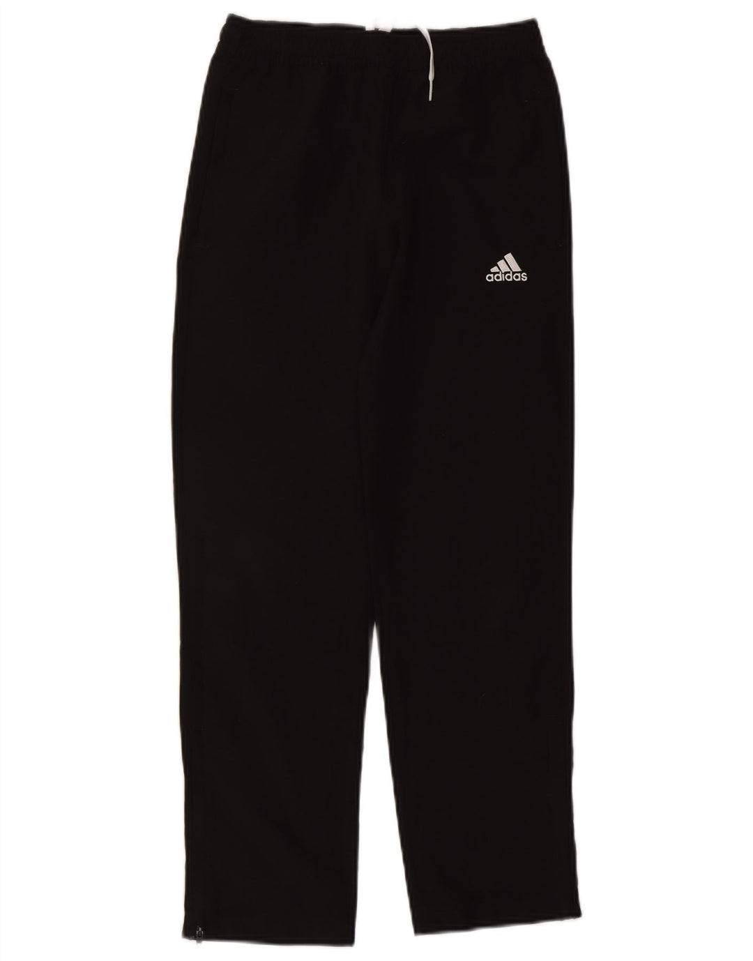 Adidas Boys Tracksuit Trousers 11-12 Years Black Polyester