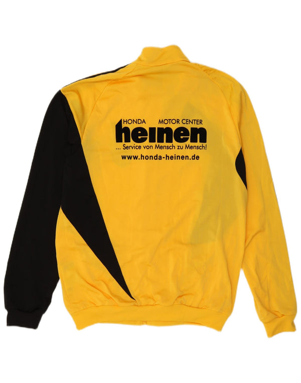 Adidas Mens Graphic Tracksuit Top Jacket UK 42/44 Large Yellow Colourblock