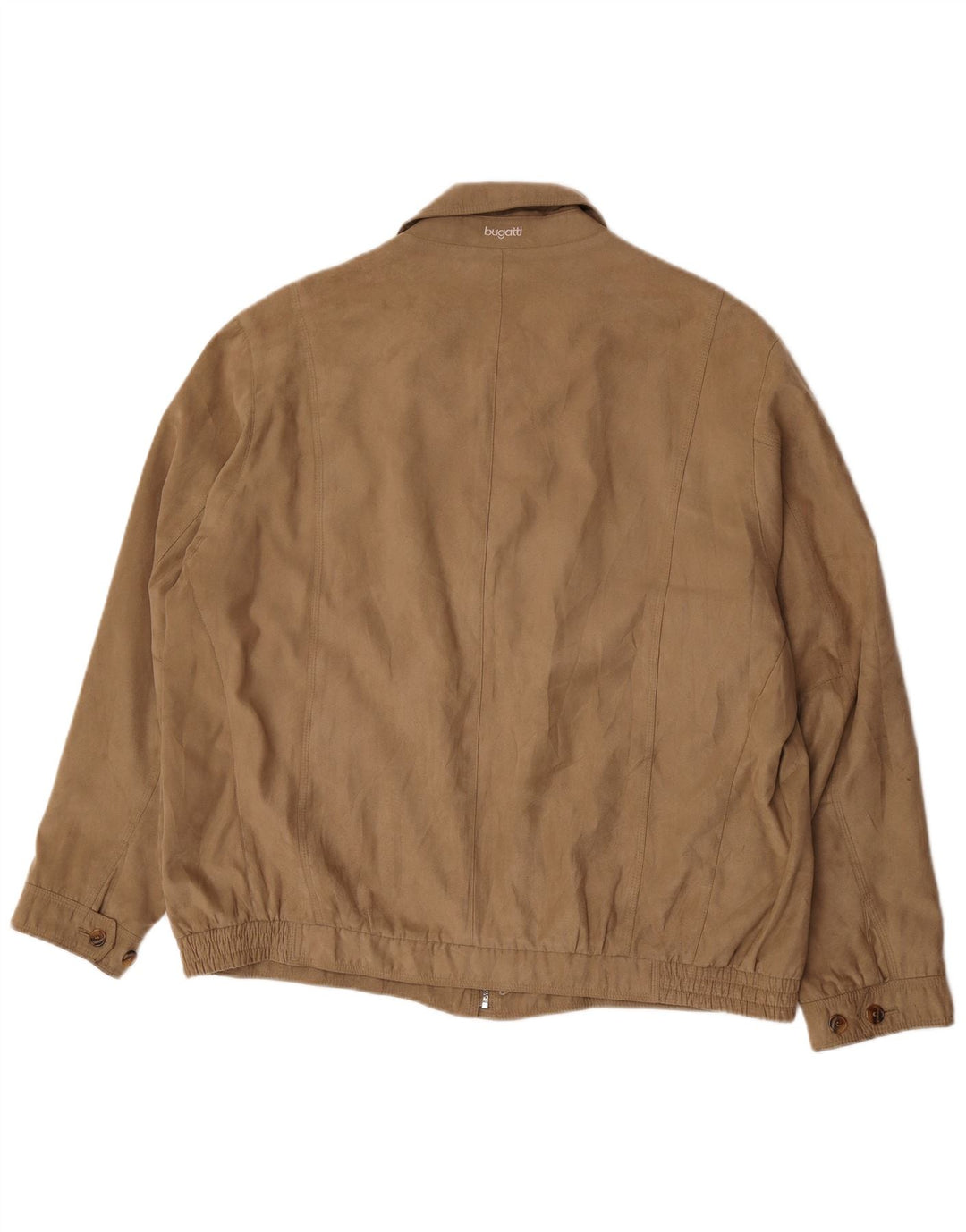Bugatti Mens Bomber Jacket EU 62 6XL Brown Polyester